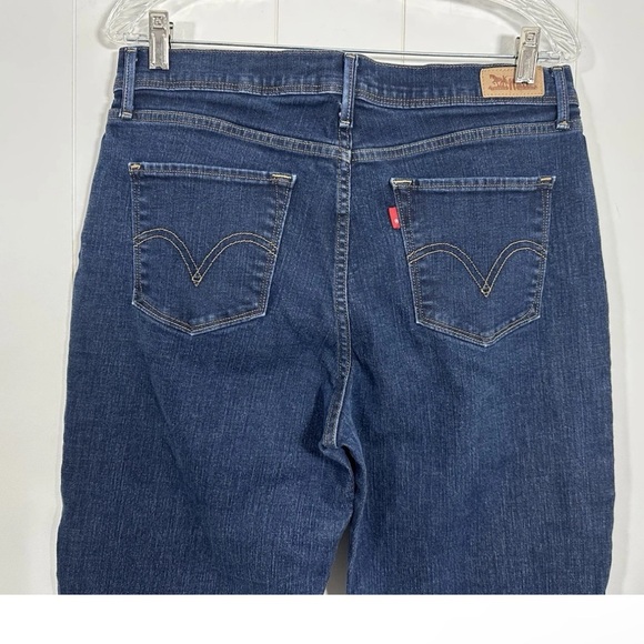 Levis 512 Perfectly Slimming Boot Cut Jeans Women's 12 Dark Wash Denim - Picture 5 of 13